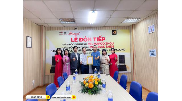 Lãnh đạo Actpro Mr. Marco Zhow, Mrs. Aven Shen sang thăm và làm việc với BKSound