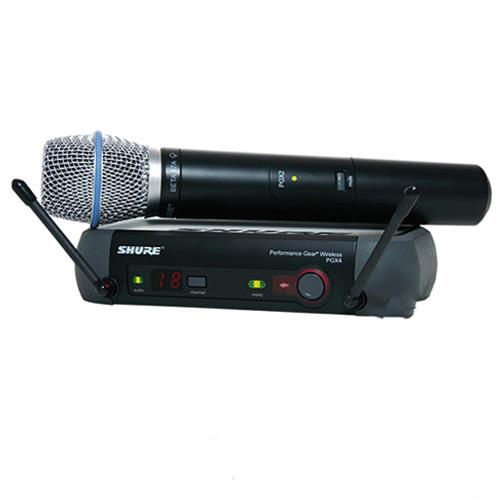 Micro không dây Shure PGX24A/Beta87A, gồm 1 đầu thu, 1 tay micro không dây (Giá 1 bộ) Micro không dây Shure PGX24A/Beta87A, gồm 1 đầu thu, 1 tay micro không dây (Giá 1 bộ)
