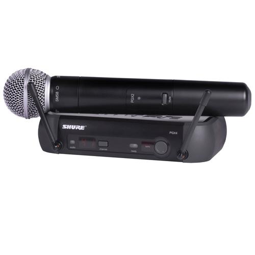 Micro không dây Shure PGX24A/SM58, gồm 1 đầu thu, 1 tay micro không dây (Giá 1 bộ)
