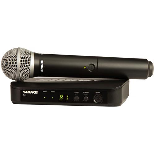 Micro Shure BLX24A/PG58, gồm 1 đầu thu, 1 tay micro không dây (Giá 1 bộ)