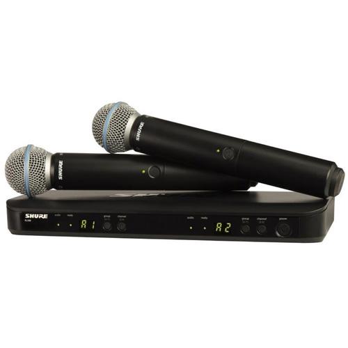 Micro Shure BLX288A/B58 , gồm 1 đầu thu, 2 tay micro không dây (Giá 1 bộ)