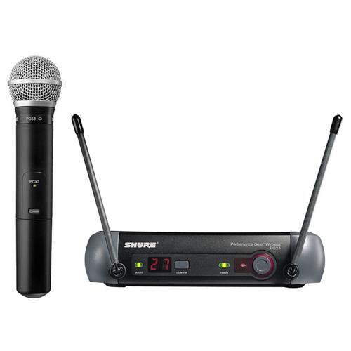 Micro Shure SVX24E/PG58 , gồm 1 đầu thu, 1 tay micro không dây (Giá 1 bộ)
