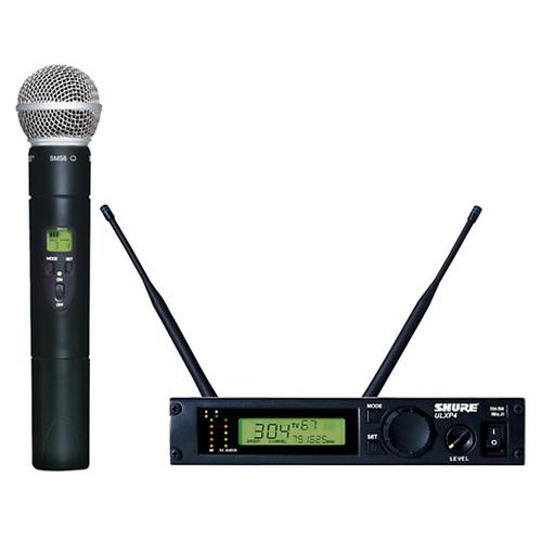 Micro Shure ULXP24/58, gồm 1 đầu thu, 1 tay micro không dây (Giá 1 bộ) Micro Shure ULXP24/58, gồm 1 đầu thu, 1 tay micro không dây (Giá 1 bộ)