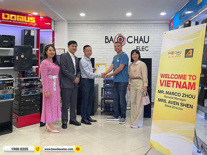 Lãnh đạo Actpro Mr. Marco Zhow, Mrs. Aven Shen sang thăm và làm việc với BKSound