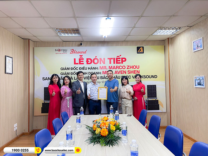 Lãnh đạo Actpro Mr. Marco Zhow, Mrs. Aven Shen sang thăm và làm việc với BKSound