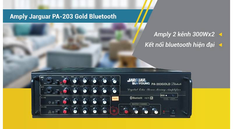 Amply Jarguar Suhyoung PA-203 Gold Bluetooth