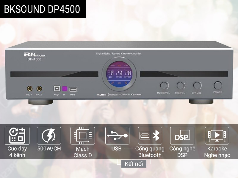 Cục đẩy liền vang BKsound DP-4500