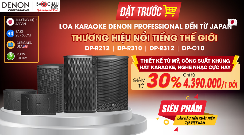 Đặt trước siêu phẩm Loa Denon Professional Hot New giảm SỐC lên tới 30%