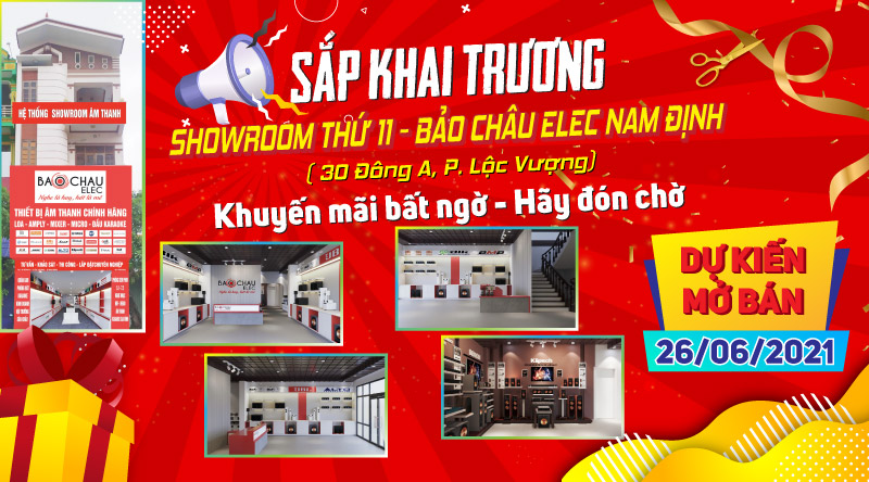 khai trương showroom nam định