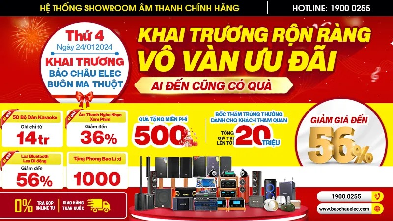 Bảo Ch&acirc;u Elec khai trương showroom &acirc;m thanh thứ 15 tại Bu&ocirc;n Ma Thuột